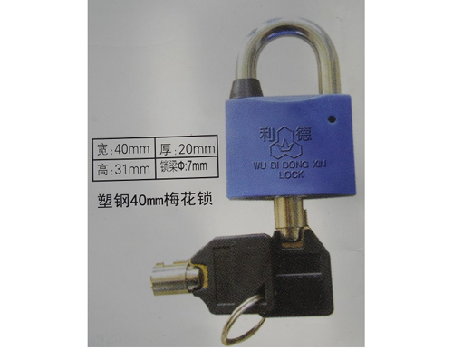 塑鋼40mm梅花表箱掛鎖,塑鋼通用掛鎖,電力專(zhuān)用通開(kāi)掛鎖